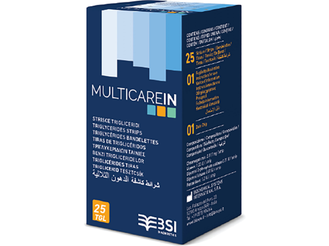 Multicare IN Trigliceridszintmérő Tesztcsík 25 db