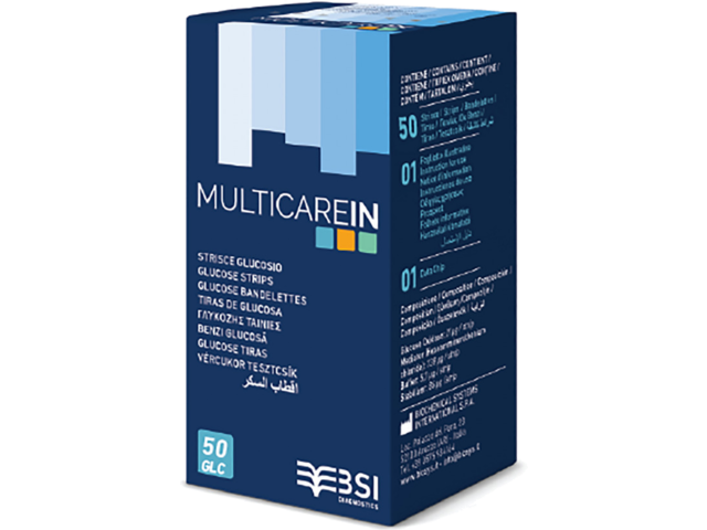 Multicare IN Vércukorszintmérő Tesztcsík 50 db